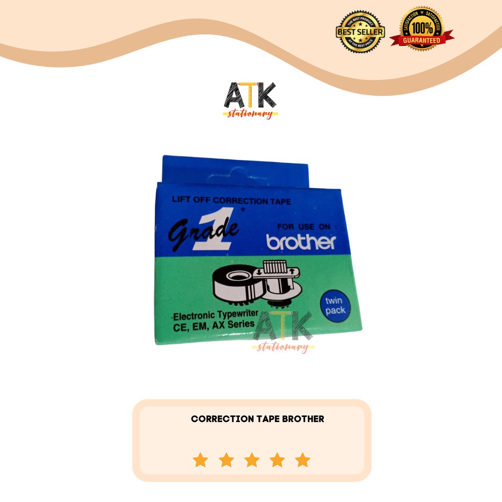 

Lift Off Correction Tape Brother/ Tip Ex Mesin Ketik Brother atk