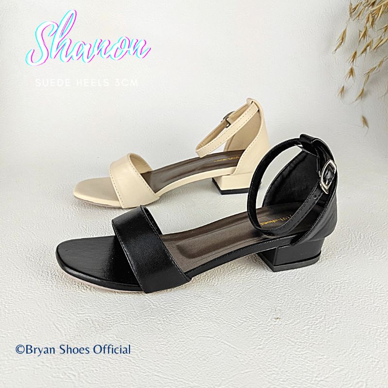 Bryan Shanon Suede Chunky Heels Tahu 3cm Suede Dove Glossy Oversize Bigsize Jumbo 36-40 41 42 43
