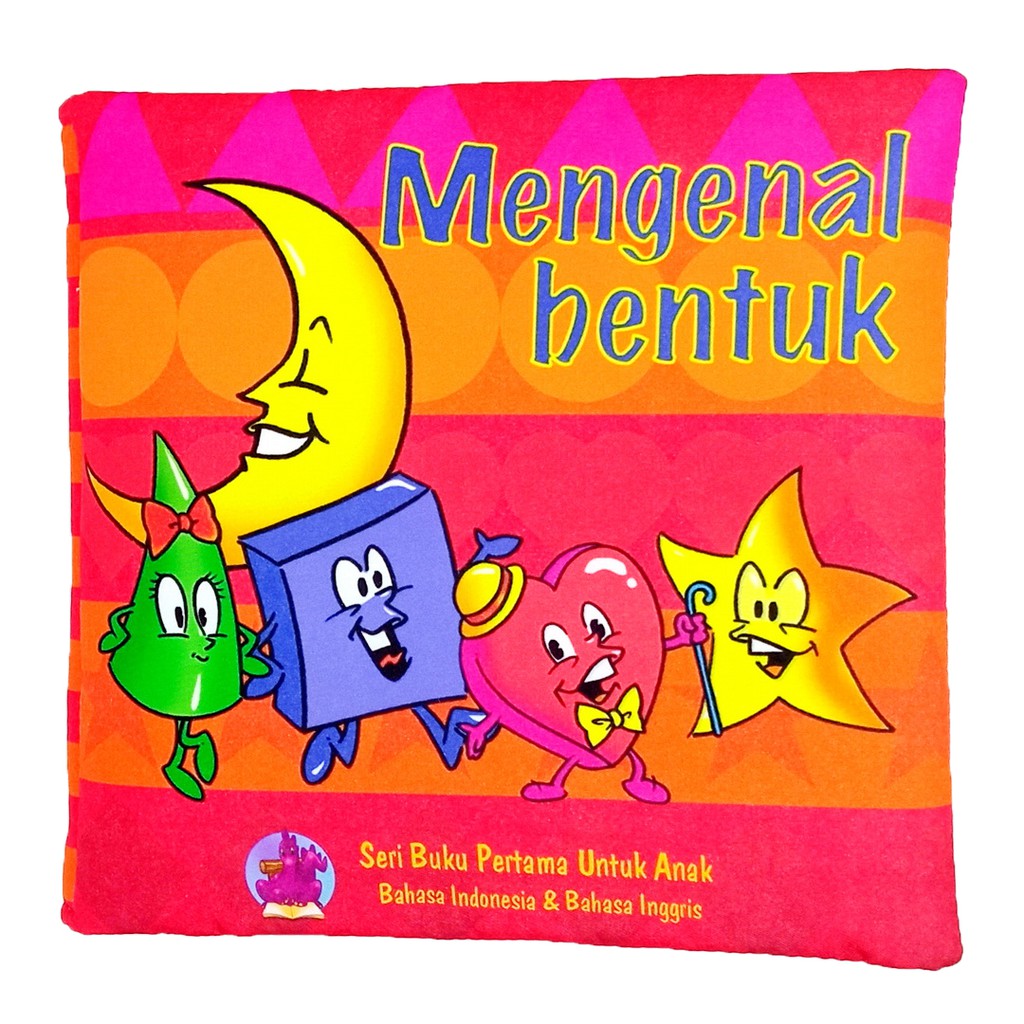 Buku Bantal Mengenal Bentuk Softbook Kain Mainan Edukasi Bayi