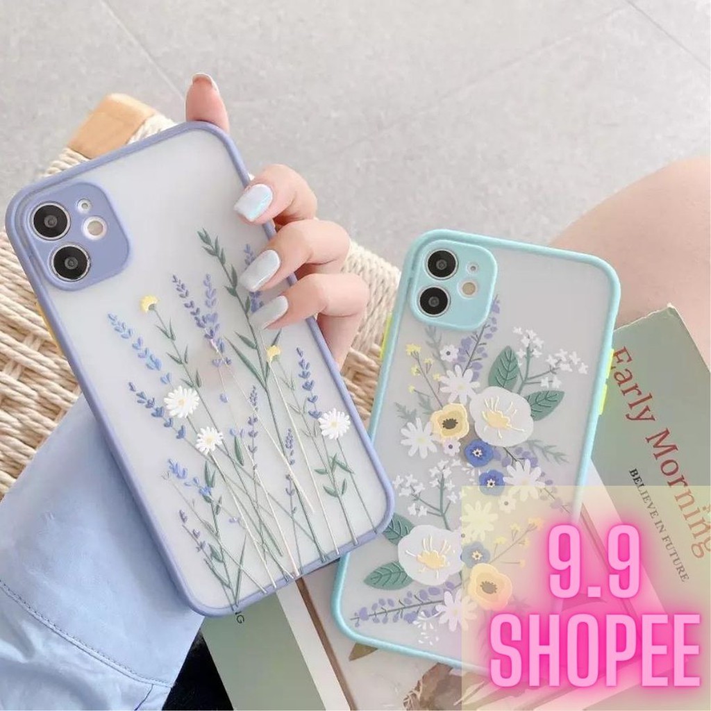 BESTSELLING !!!! HYBRIDCAMERA 3D Floral Case Iphone ( ip 7 - 12promax READY !! )