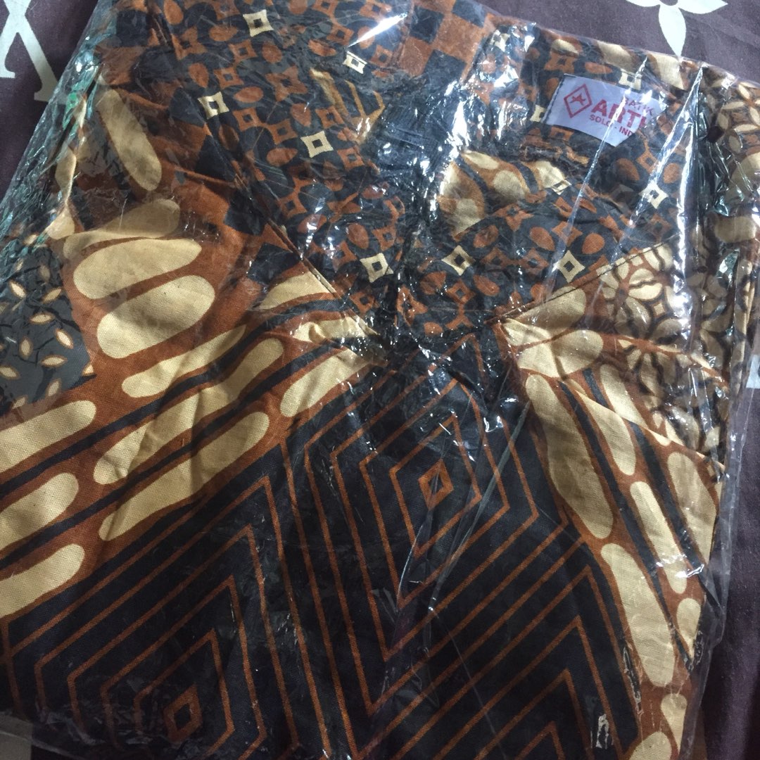 Tunik Aserehe Mataram Brownies Jumbo Batik Sogan Big Size Muslim Kantor