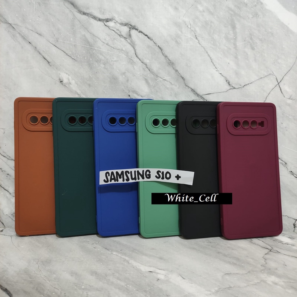 SoftCase ProCamera Silicon Matte Case Full Cover Samsung Note 10 S10 Plus S21 FE White_Cell