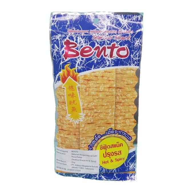 

=+=+=+] BENTO SQUID SEAFOOD SNACK HOT AND SPICY 24 G