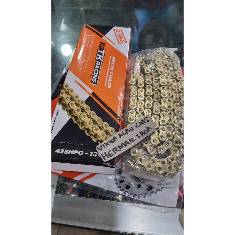 Rantai Tk O-Ring 428-130 / Rantai O-Ring 428-130 gold / Rantai Tk O-Ring 428-140 / Rantai O-Ring TK