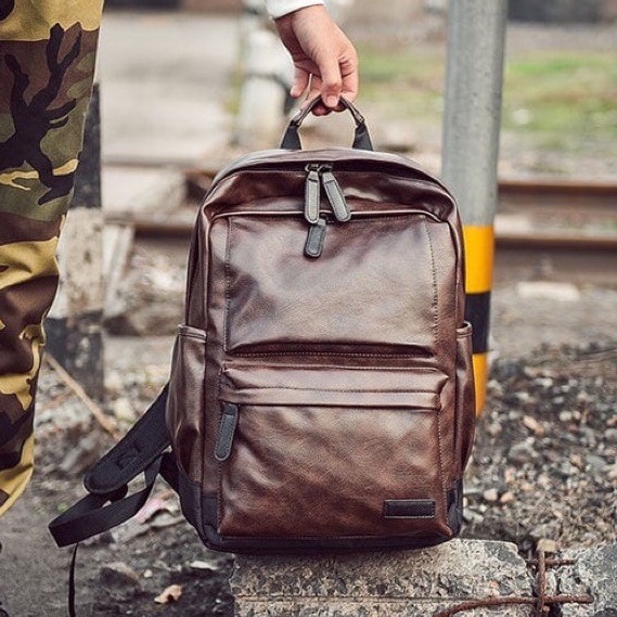 BEST SELLER TAS RANSEL KULIT ERVARD - BACKPACK PREMIUM QUALITY - . Tas Punggung Pria &amp; Wanita