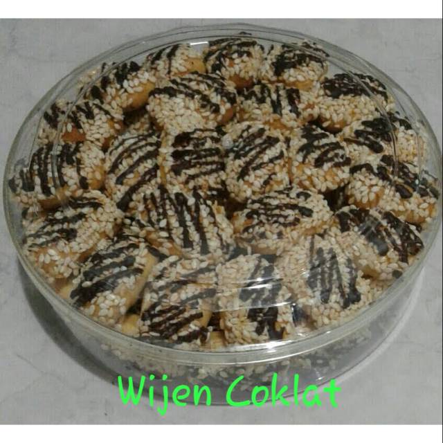 

Kue wijen coklat