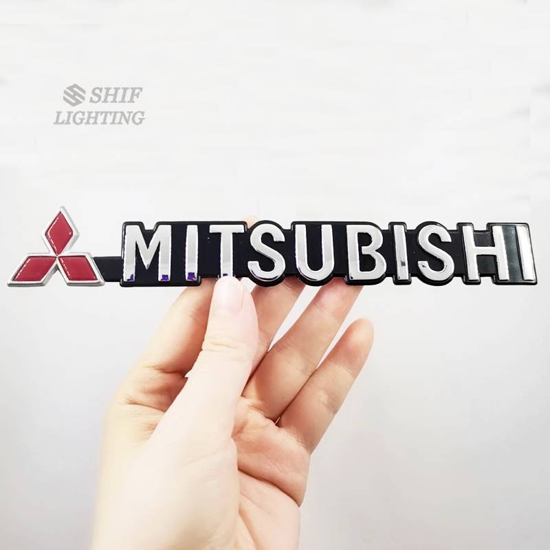 1pc Stiker Emblem Logo Mitsubishi Bahan Abs Untuk Mobil Mitsubishi