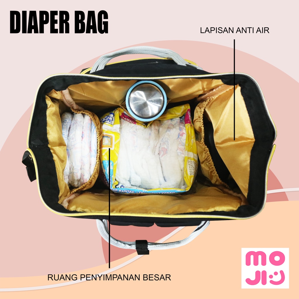 Tas Ransel Diaper Bag - Tas Perlengkapan Travelling Bayi - Backpack Multifungsi