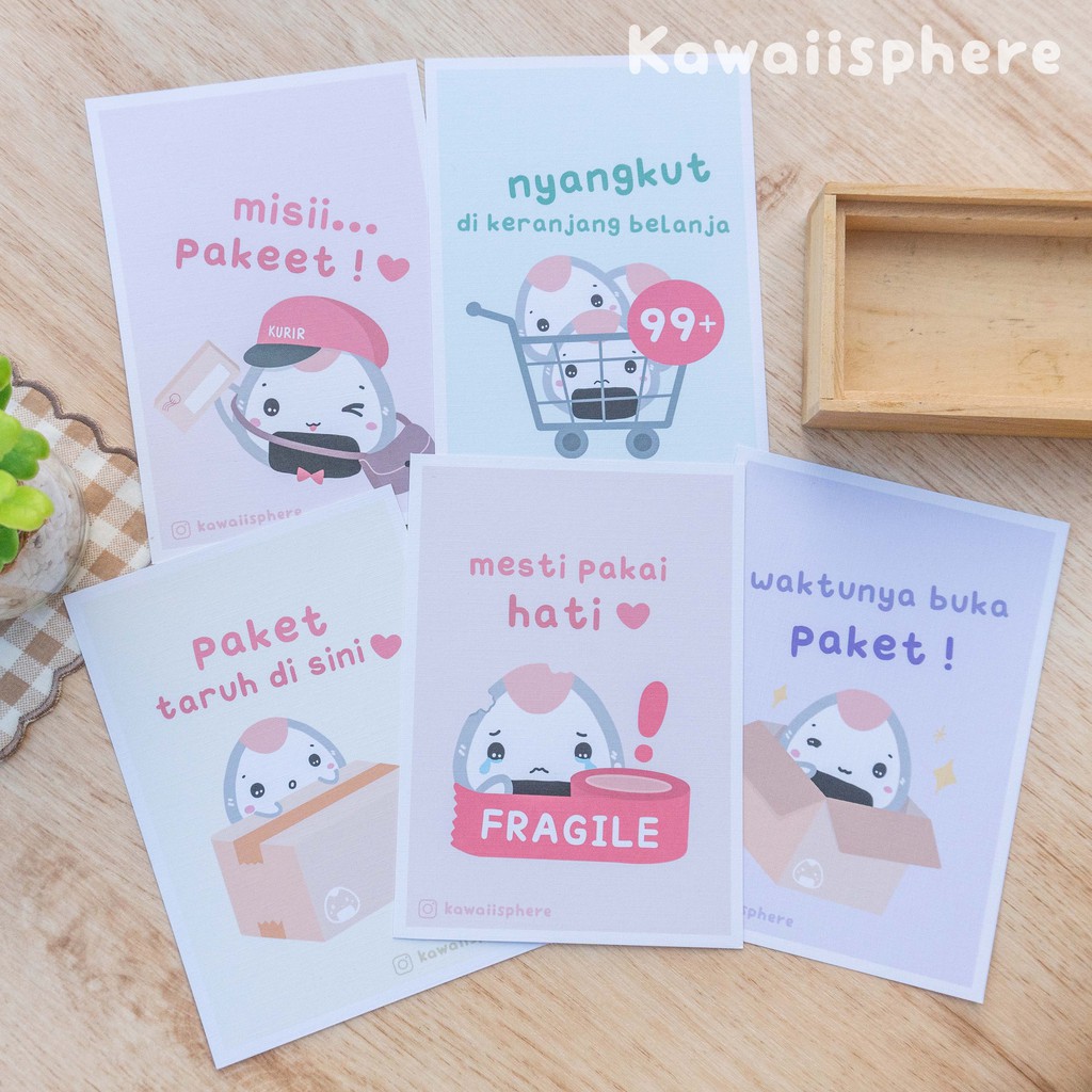 

Online Shop Series Postcard | Kartu Pos Paket Belanja Online