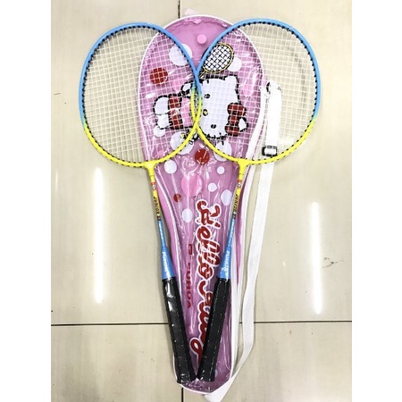 Raket badminton bulutangkis anak hello kitty isi 2 free tas
