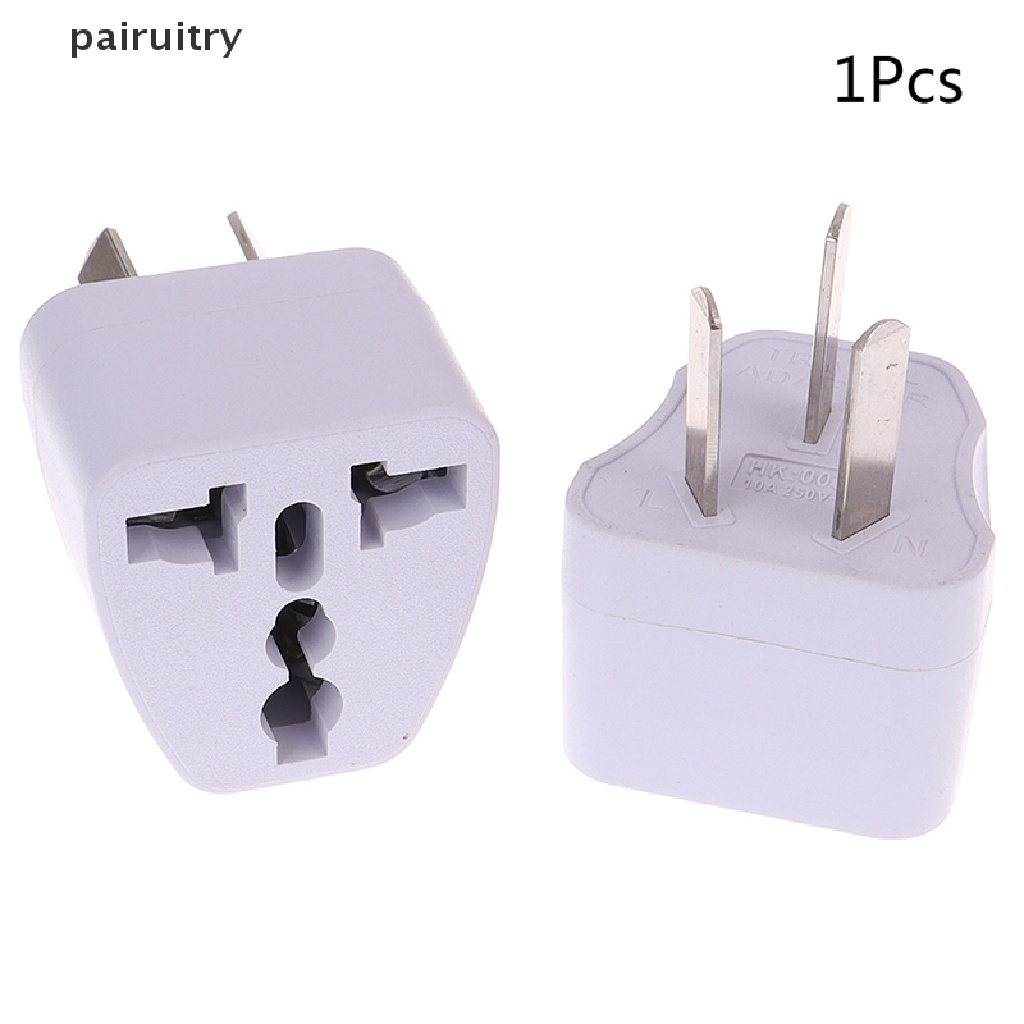 Adapter Power Plug USA EURO Asia Ke AU 3 Pin Universal Untuk Travel