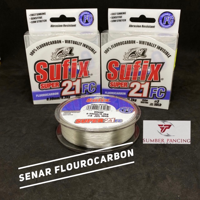 Senar/ tali pancing Flourocarbon/Sufix 21FC
