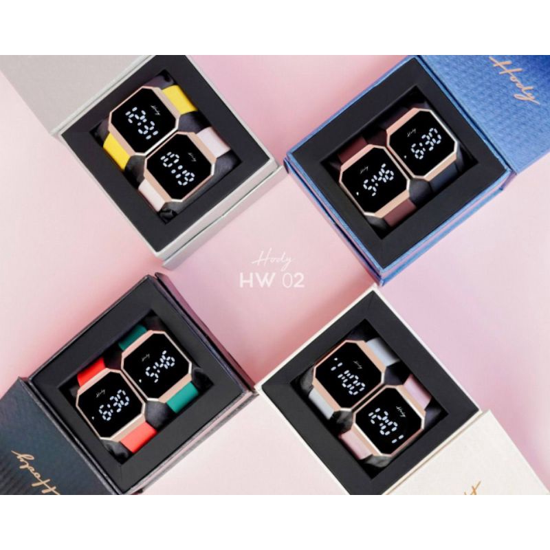Hody Watch HW 02 Original Jam Tangan Digital Wanita