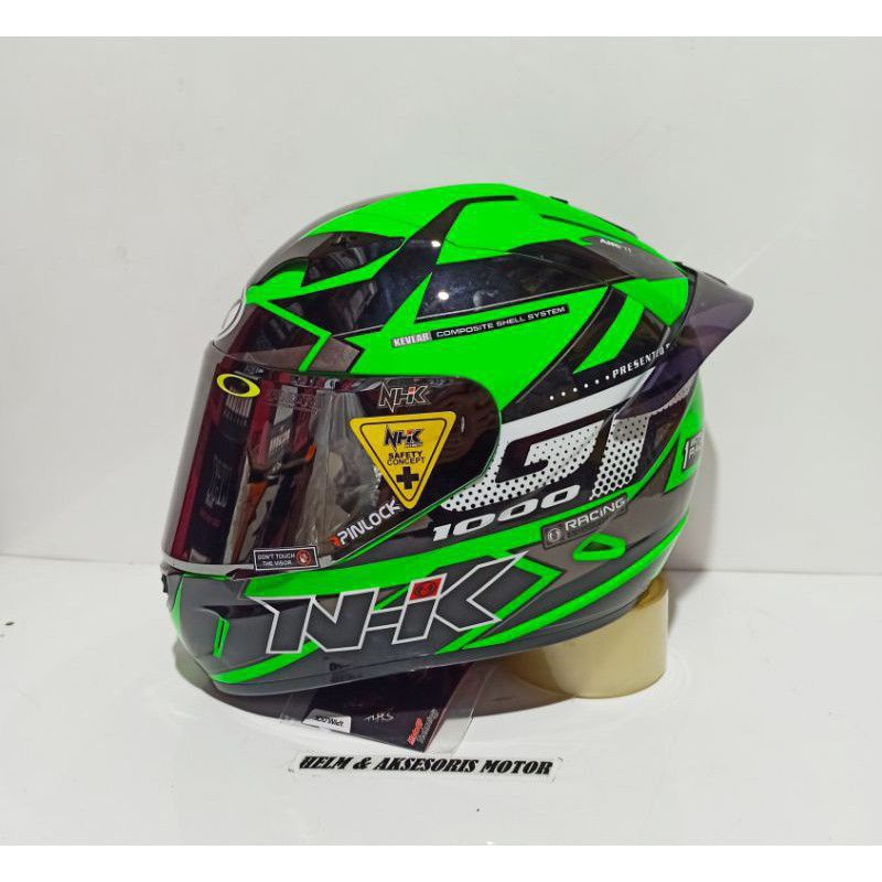 HELM NHK GP_1000 STAR GRENN PAKET GANTENG