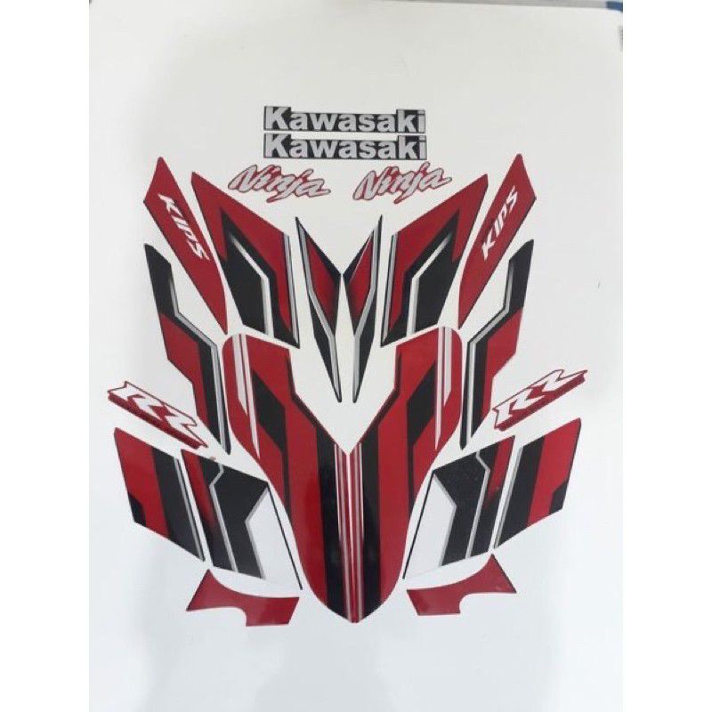 striping Ninja rr Kawasaki 2012 Stiker Motor ninja rr 2012 list body standar