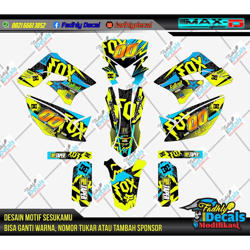 Decal KLX S 150 Keren Sticker Fullbody