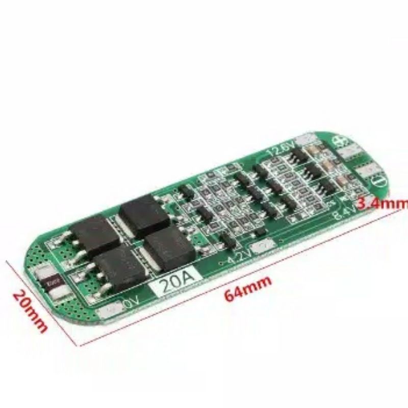 PCB Protecion Batrai 18650 3s 12,6v 20A