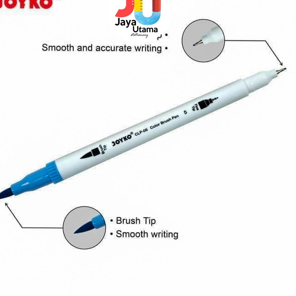 

Recomended.. Joyko Brush Pen 12 Warna (Brush + Pen) CLP-06