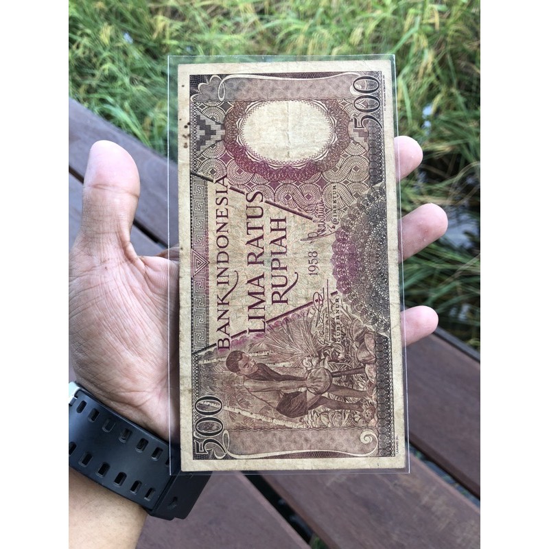 Uang Kuno 500 rupiah Pekerja VF ORIGINAL