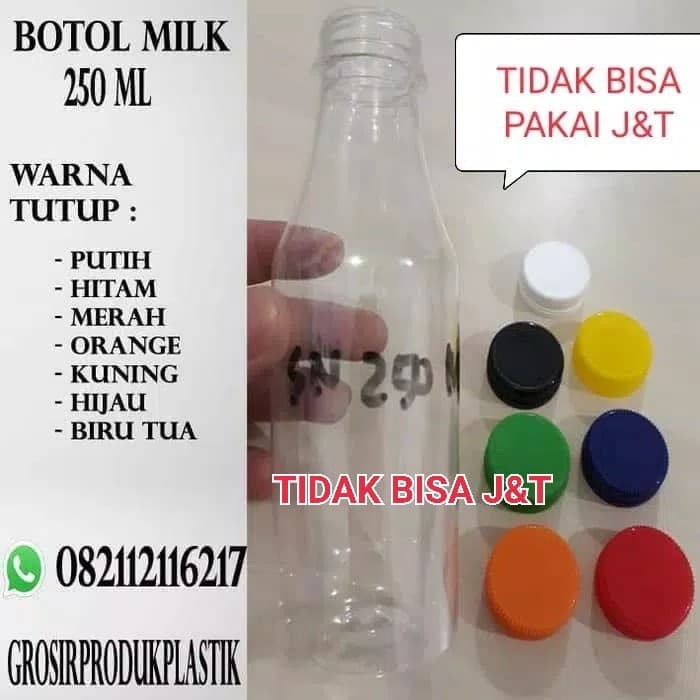 

Promo BOTOL PLASTIK MILK 250 ML PET / BOTOL PIR JUS JUICE MURAH 250ML - Putih Terlaris