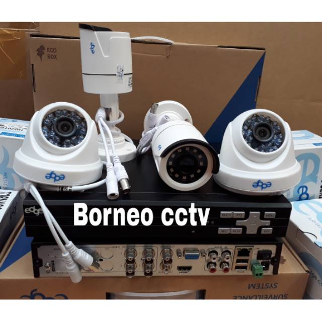 Promo paket cctv murah 4ch 2mp 1080p full hd+hdd 500gb komplit