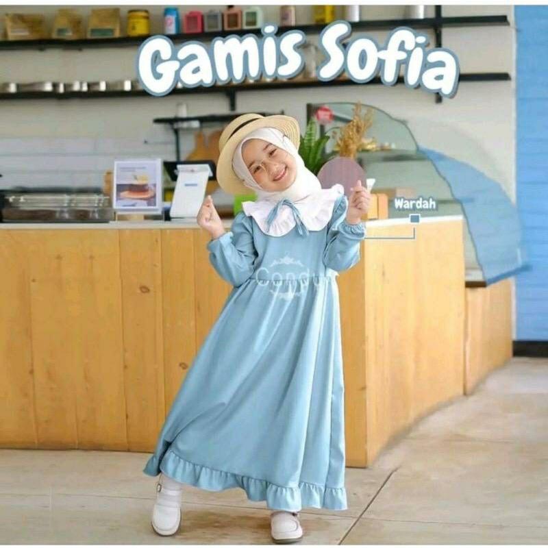 Gamis anak 2-5Th/Gamis sofia by candy/Gamis anak murah/Gamis anak premium