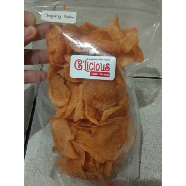 

Keripik kentang rasa jagung bakar