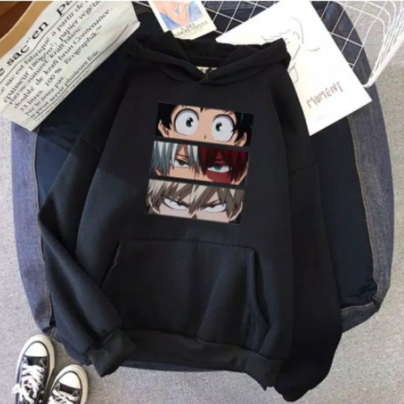 Jaket Sweater Hoodie Korean Style BOKU NO HERO Unisex