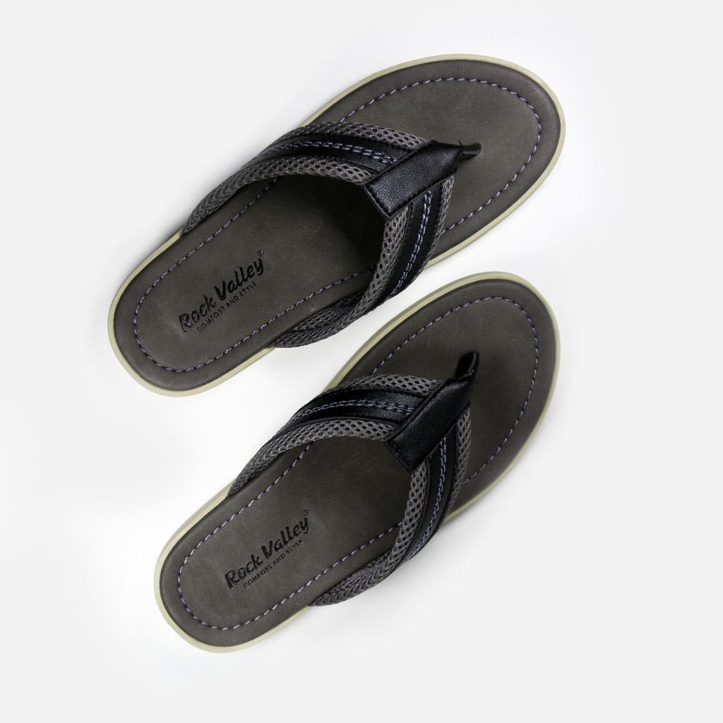 Rockvalley LAVITZ | Sandal Pria F15.002 [ Hitam dan Cokelat ] / Ramayana Jatinegara