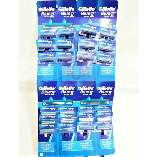 Hasna Mall - PISAU CUKUR GILETTE GILETE BLUE II BIRU RENTENG SATUAN STAINLESS STELL