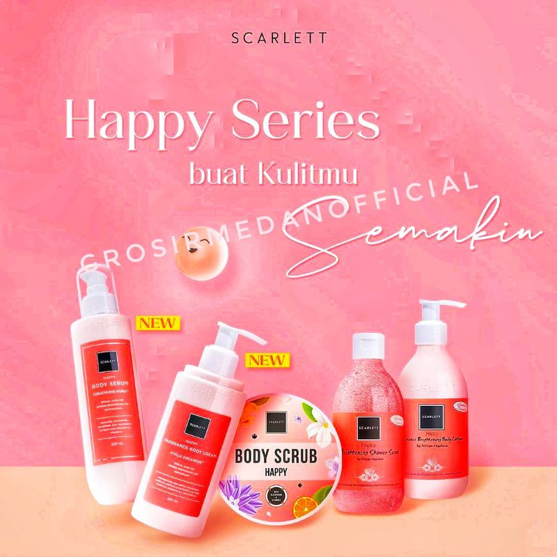 SCARLETT HAPPY SERIES - SCARLET WHITENING BRIGHTENING HAPPY TERBARU!