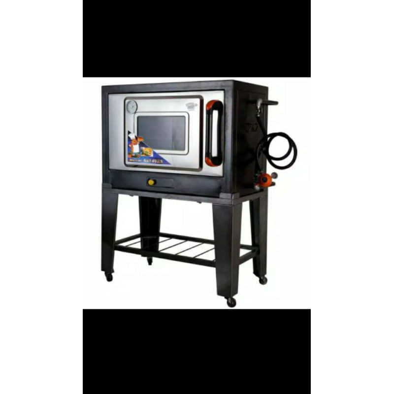 Black oven gas Zeppelin 75 cm