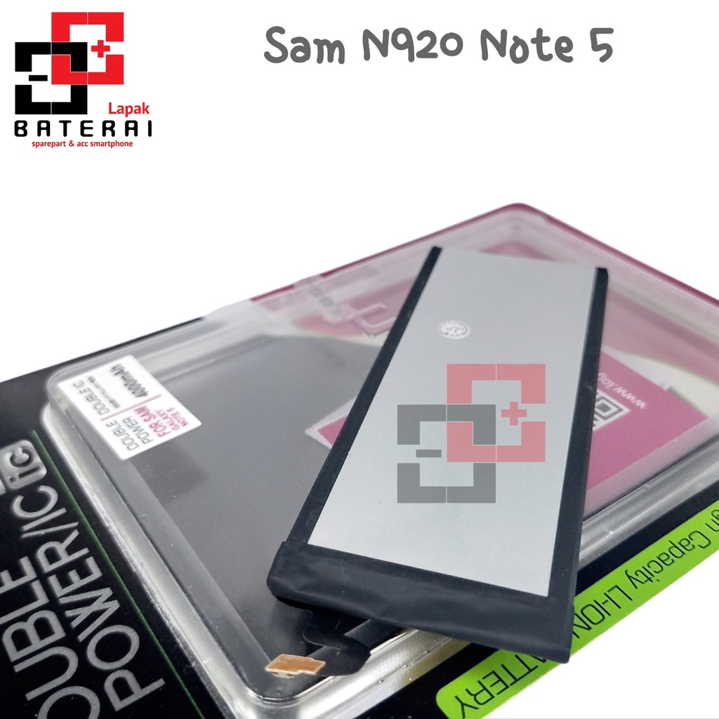 LOG - ON Baterai Samsung Note 5 N920 Double IC Protection Battery Batre