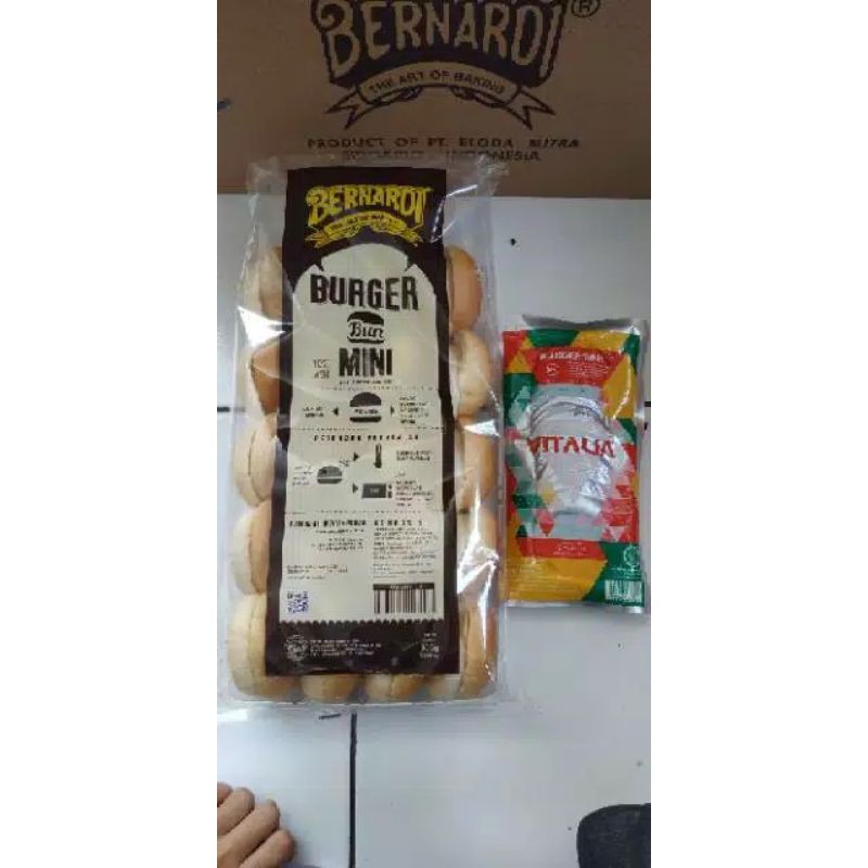 

Paket burger Mini 20 roti+20 daging