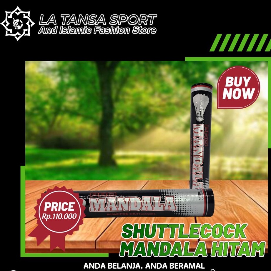 SHUTTLECOCK MANDALA HITAM