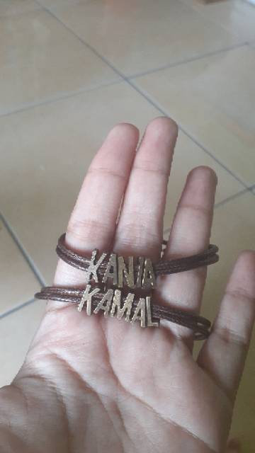 10.10 Gelang NAMA inisial huruf M-Z | gelang couple | gelang custom | gelang murah bandung