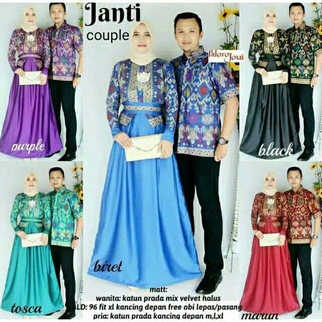 Batik Couple Gamis Janti