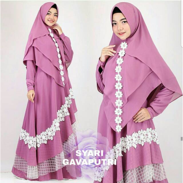 SYARI GAVAPUTRI/GAMIS SYARI/GAMIS SET HIJAB/GAMIS MURAH/GAMIS BRUKAT/GROSIR TANAH ABANG/FREE ONGKIR