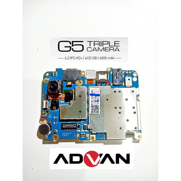 mesin hp advan g5 triple kamera 4/32 segel original siap pakai