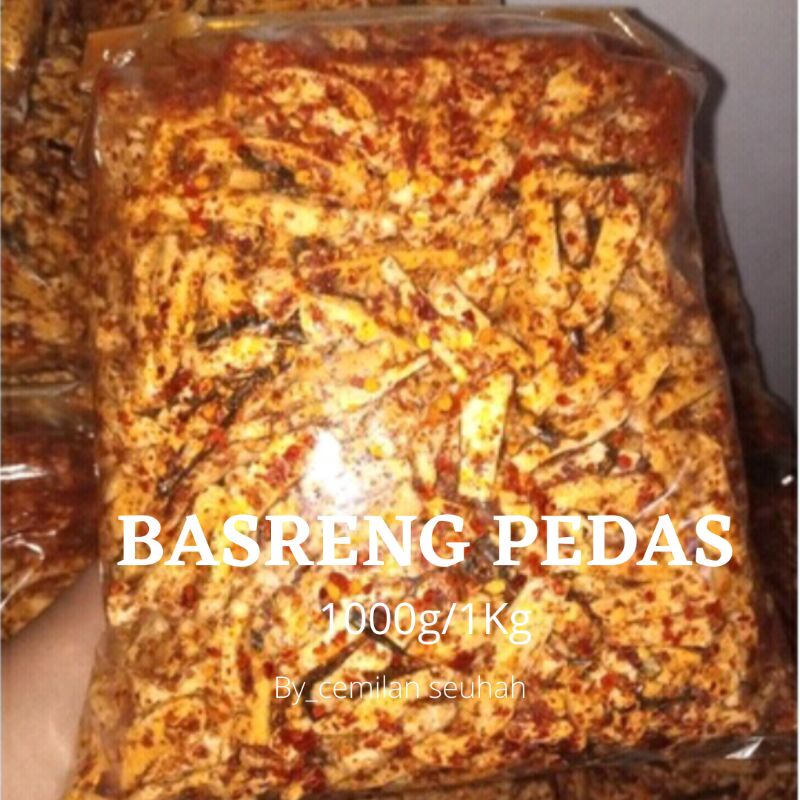 basreng Pedas extra daun jeruk isi 1kg