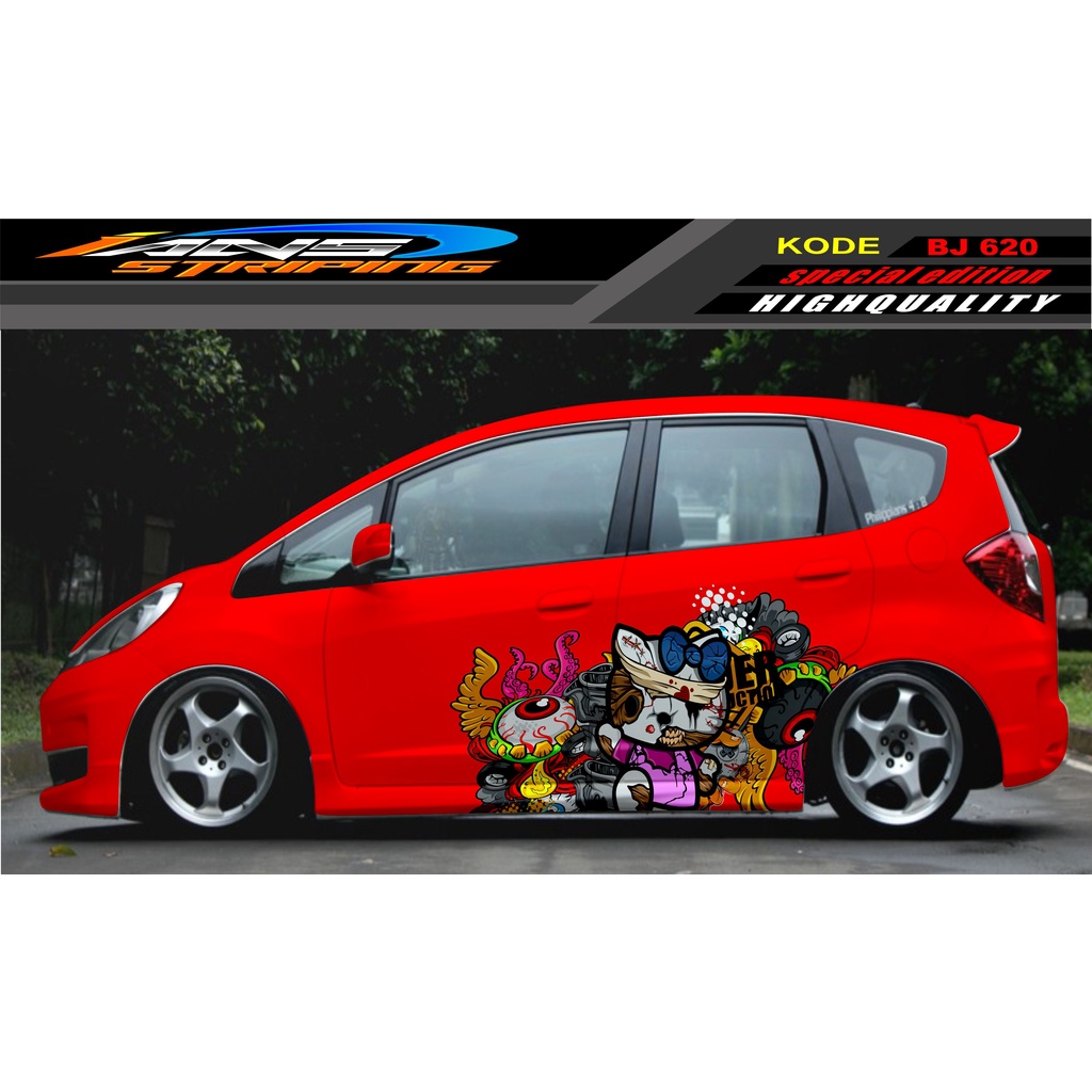 DECAL STICKER MOBIL JAZZ BRIO AVANZA SIGRA YARIS / STIKER VARIASI MOBIL / MODIF STICKER MOBIL 620