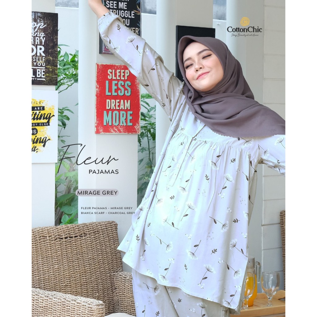 FLEUR PAJAMAS || Piyama Baju Tidur Wanita Original by CottonChic