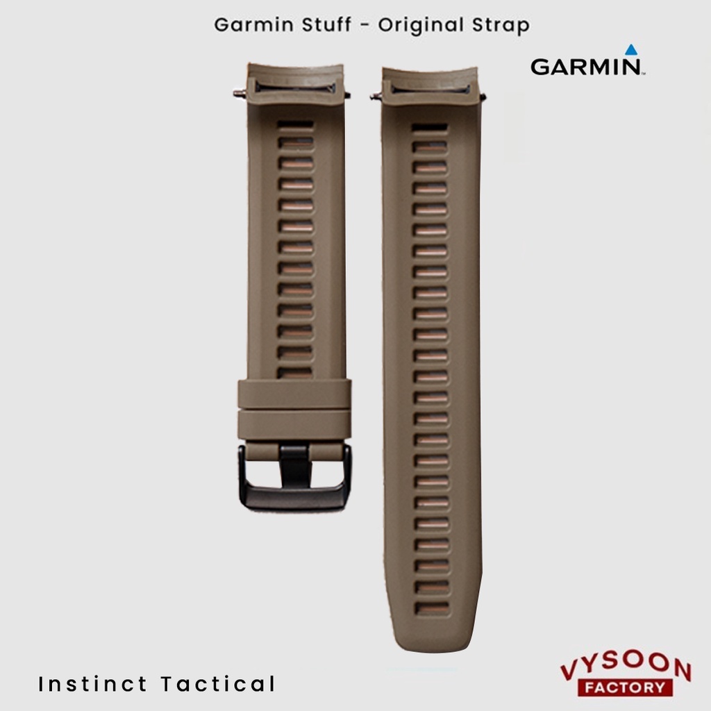 Strap Rubber Smartwatch Garmin Instinct Tactical Original - Cayote