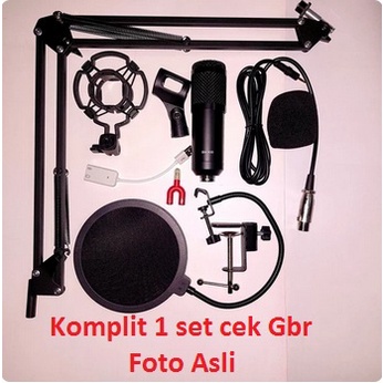 Paket recording smule youtube mic condenser BM800 Original Full Set