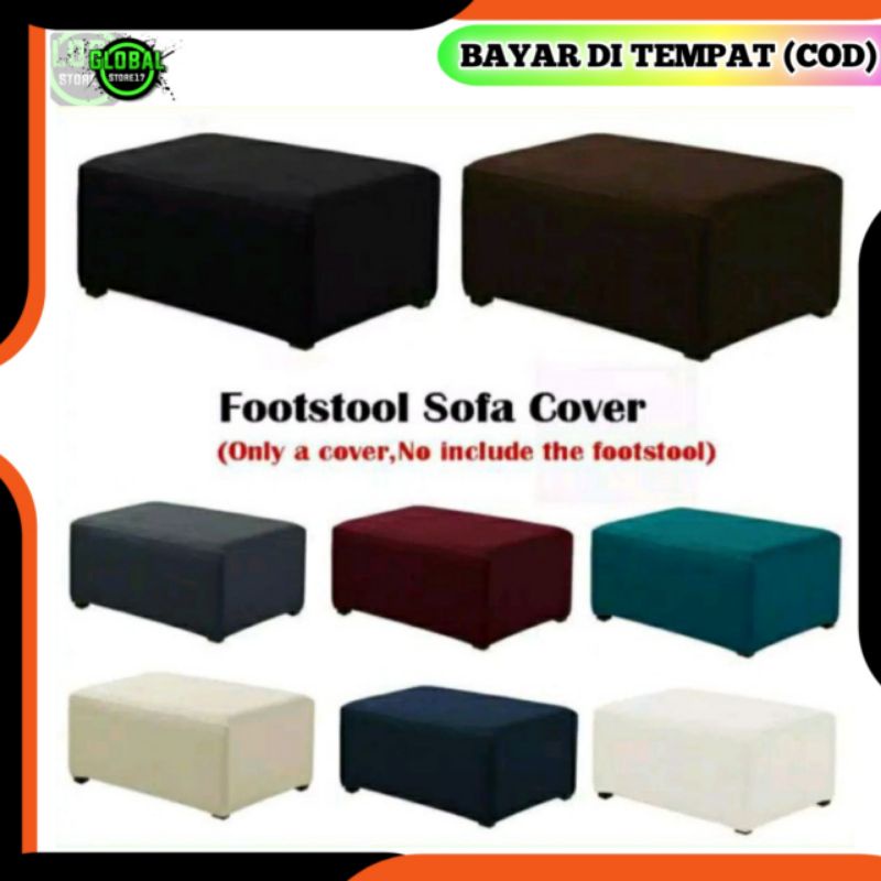 SARUNG SOFA ELASTIS PUFF COVER SOFA KECIL KOTAK SARUNG KURSI KECIL RUANG TAMU PUFF KOTAK KECIL