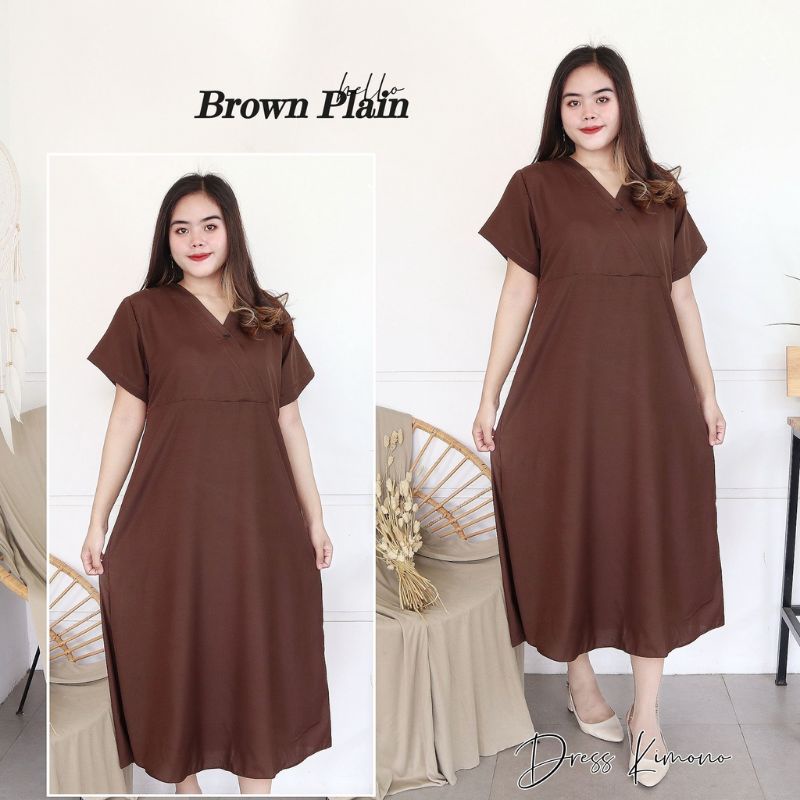 PIYAMA DASTER BAJU DEWASA WANITA JUMBO MURAH MIDI DRESS FASHIONABLE