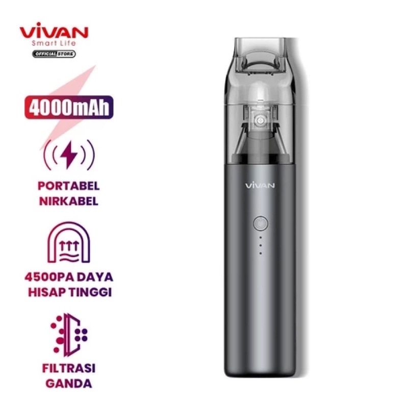 VIVAN Auto VX01 4000 mah Car Vacum Cleaner Penyedot Debu Mobil