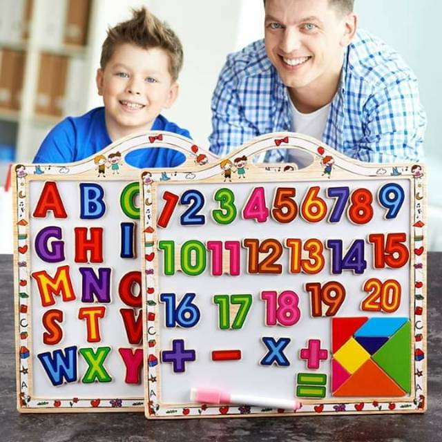 

Wilton Onlinestore Papan tulis mini angka dan alphabet