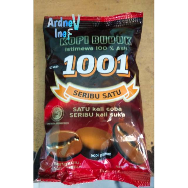 

Kopi 1001 Asli Kota Bengkulu 95gram