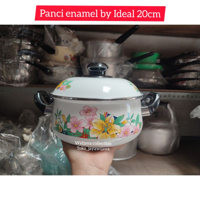 Panci enamel Ideal 20cm/panci enamel 20 kedaung